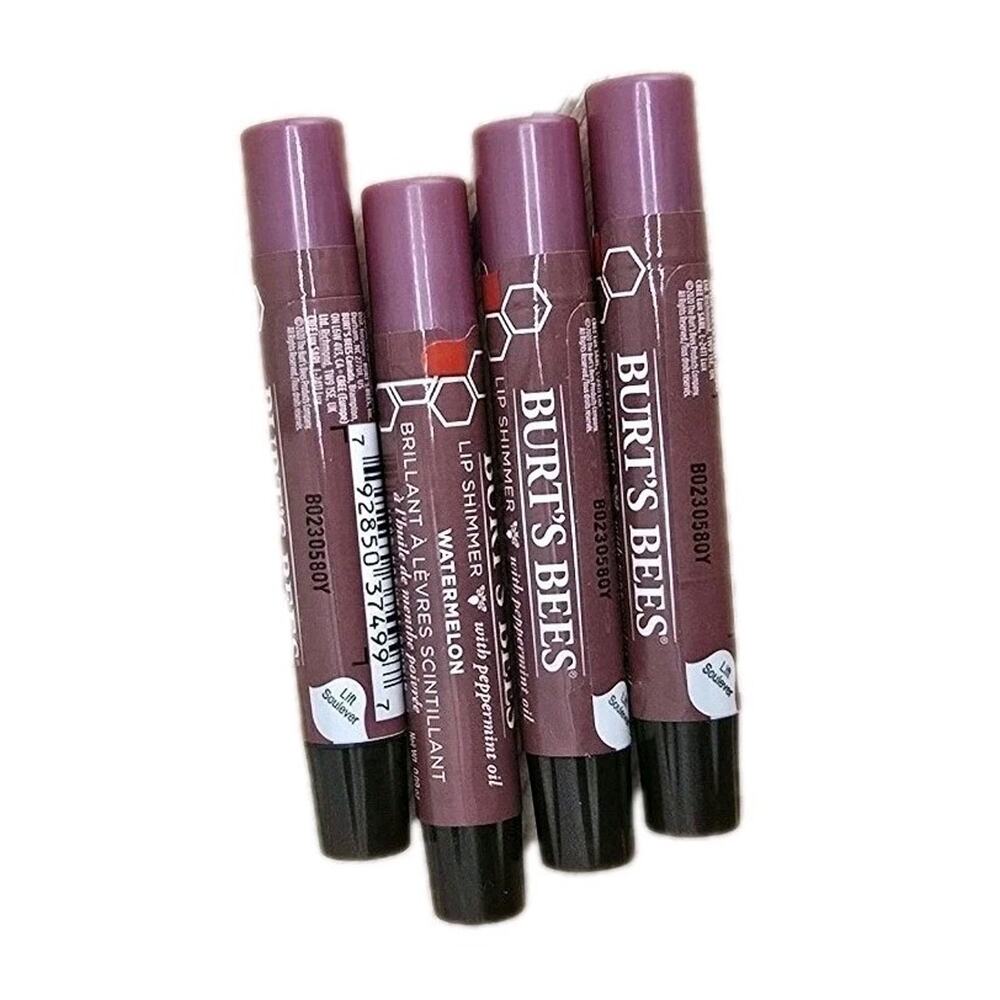 4 Burt's Bees 100% Natural Moisturizing Lip Shimmer Watermelon